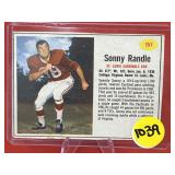 1962 Post Football Card Sonny Randle