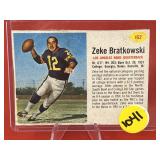 1962 Post Football Card Zeke Bratkowski