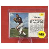 1962 Post Football Card Ed Brown