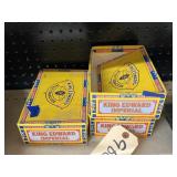 3 - King Edward Cigar Boxes w/Assorted Flatware