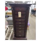 9-Drawer Standing Jewelry Cabinet