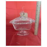 Clear Glass Candy Jar