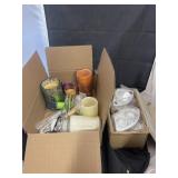 Votives & Assorted Candles & Kitchen Utensils