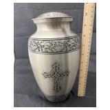 Love of Christ Silver Toned Cremation Urn