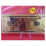24K Gold Foil Dollar