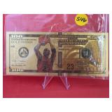 24K Gold Foil Dollar