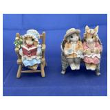 2 - My Blushing Bunnies Figurines in boxes