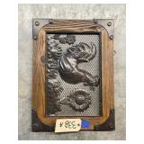 Wood/Metal Chicken Dï¿½cor 20"x15"