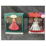 2 - Barbie Christmas Ornaments in box