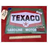 Metal Single Sided Texaco Repro Sign 17"x12"