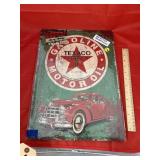 Metal Single Sided Texaco Repro Sign 17"x12"
