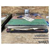 Pile of Assorted Vinyl Records