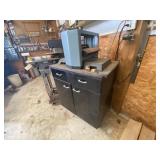 Delta 12' Portable Planer on Rolling Cabinet