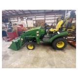 John Deere 1025R Tractor w/JD H120 Loader