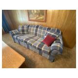 7ft Cloth Upholstered Sofa