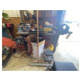 Metal Work Bench w/Vintage Vise - 4' Vise