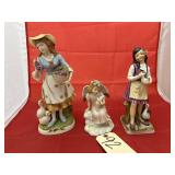 3 - Porcelain Figurines