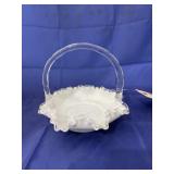 Fenton Silvercrest Glass Basket