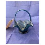 Blue Glass Basket