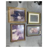 Pile of Framed Wall Art 24'x19' & smaller