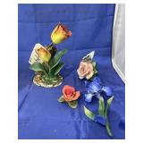 4 Pcs - Porcelain Flowers
