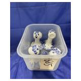 4 Pcs - Porcelain Toilet Tissue Holders