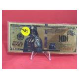 Star Wars $100 Gold Foil Note