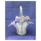 Multicolored Glass Basket