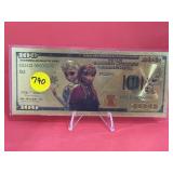 Frozen $100 Gold Foil Note