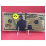 Star Wars $100 Gold Foil Note