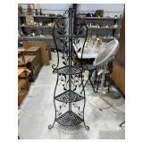 4-Tiered Metal Corner Shelf 11'L x 11'W x 66'H