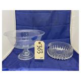 Clear Glass Fruit Bowl & Crystal Bowl