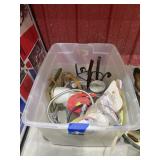 Plastic Bin w/Assorted Wall Dï¿½cor - Glass Jugs