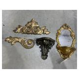 Mirrored Wall Shelf - 2 Pcs Wall Dï¿½cor - Shelf