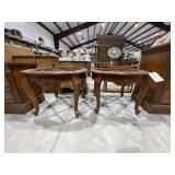 2 - Wood End Tables - no Glass Inserts - As Is