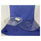 Clear Glass Cake Stand & Cake Plate
