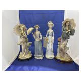2 - Porcelain Figurines & 2 Figurines