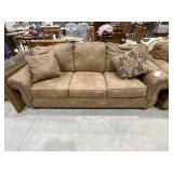 Microfiber Sofa w/Pillows