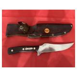 Old Timer Straight Blade Knife w/sheath