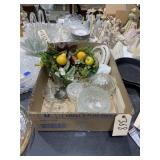 Footed Dish - Berry Bowl - Glass Jar - Faux Fruit