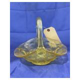 Yellow Glass Basket