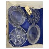 2 Handled Plate - Platter - Deviled Egg Plate