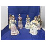6 Pcs - Porcelain Figurines