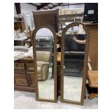 Pair Framed Mirrors 17'x56'