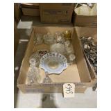 Assorted Candle Stands - Bell - Milk Glass Basket