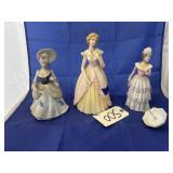 3 Pcs - Lady Figurines