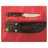 J.C. Straight Blade Knife w/sheath