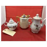 3 - Porcelain Teapots