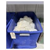 Lace Curtains in Plastic Bin w/Lid