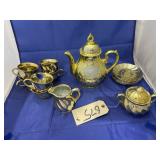 Gold Toned Tea Set